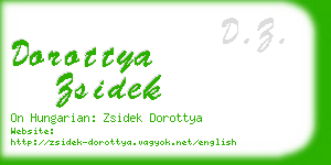 dorottya zsidek business card